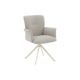 GoossensEetkamerstoelHermes-Textielmetarmleuning