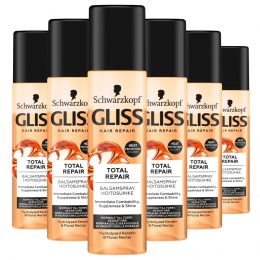6xGlissAnti-klitSprayTotalRepair200ml