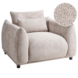 Beliani-JAMSA-Fauteuil-Taupe-Boucl