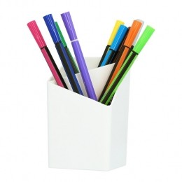 QUVIOPennenbakjemet2vakken-Plastic-Wit