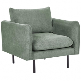 Beliani-VINTERBRO-Fauteuil-Lichtgroen-Polyester