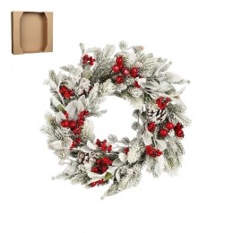 HouseofSeasonsBelfortKerstkrans-40cm-Groen
