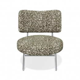 Woonkamerfauteuilinstructuurstofmetkakipatroon