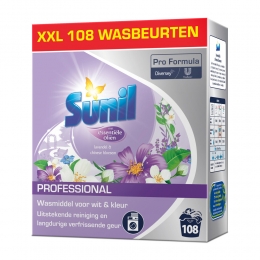SunilProfessionalWasmiddelPoederLavendelChineseBloesem-108WasbeurtenProFormula756kg