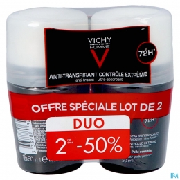 VichyHommeDeodorantRoller72uDeodorantDuo2x50ml