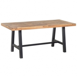 Beliani-SCANIA-Tuintafel-LichthoutZwart-80x170cm-Acaciahout