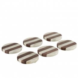 J-LineonderzetterMarmer-steen-witbruin-6stuks