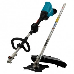 MakitaDUX60ZM436V2x18VLi-IonAccuCombisysteemBodyMetBosmaaierOpzetstuk-230mm-Koolborstelloos