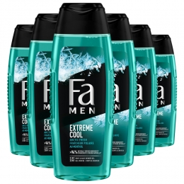 6xFaMenDouchegelenShampooExtremeCool250ml