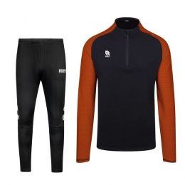 RobeyPerformanceHalf-ZipTrainingspakZwartOranje