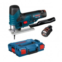 BoschGST12V-7012VLi-IonAccuDecoupeerzaagSet2x30AhAccuInL-Boxx-T-greep-Variabel