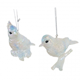 Resinopalescentchickadeecardinal2A10cmornamentKurtSAdler-Kurtsadler