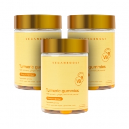 GratisVerzending3xVeganboostKurkuma60gummies