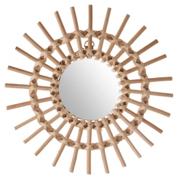 AtmospheraWandspiegel-rond-rotan-D30cm-bohemianspiegel