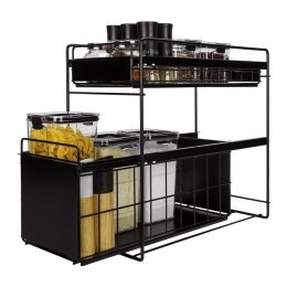 QUVIOKruidenrekmetaalmet2lades-Zwart