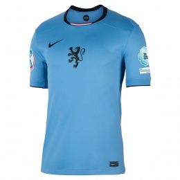 NikeNederlandUitshirtOranjeLeeuwinnen2025-2027HerenEK2025Badges