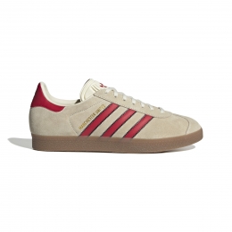 adidasGazelleManchesterUnitedTerraceIconsSneakersBeigeRoodZwart