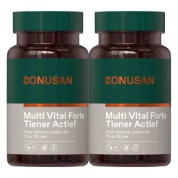 GratisVerzending2xBonusanMultiVitalForteTienerActief60vegacapsules