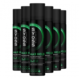 6xSyossMaxHoldHaarspray300ml