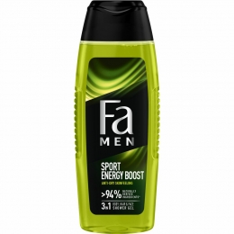 3xFaMenDouchegelenShampooSportEnergyBoost250ml