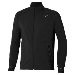 MizunoPREMIUMWARMJACKETZwartHerenMaatXL