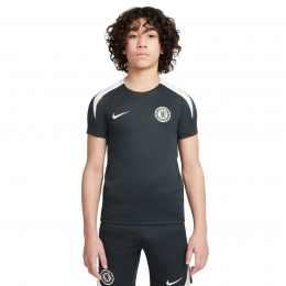 NikeChelseaStrikeTrainingsshirt2025-2026KidsDonkergroenWit