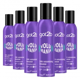 6xGot2bVolumania24HVolumizingMousse250ml