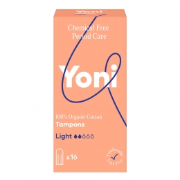 3xYoniBiologischKatoenenTamponsLight16stuks