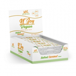15xXXLNutritionNJOYProteneBarVeganCaramelZout55gr