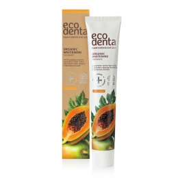 3xEcodentaTandpastaOrganicWhiteningPapaja75ml