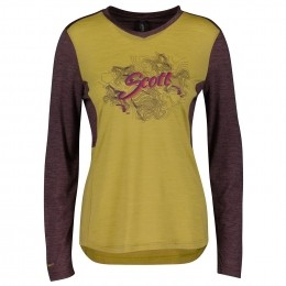 SCOTTDamesfietsshirtmetlangemouwenDefinedMerinobikeshirtMaatXL