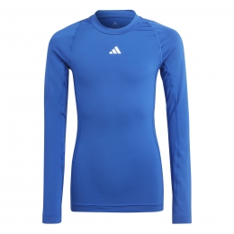 adidasTechfitOndershirtLangeMouwenKidsBlauw