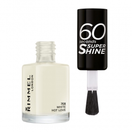 3xRimmelNagellak60SecondsSuperShine703WhiteHotLove8ml
