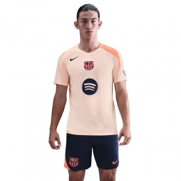 NikeFCBarcelonaStrikeTrainingsset2025-2026OranjeDonkerblauw