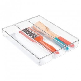 LadeOrganizer3Vakken267x348x51cmKunststofTransparant