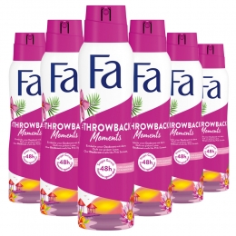 6xFaDeodorantSprayThrowbackMoments150ml