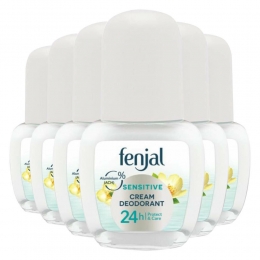 6xFenjalCrmeDeodorantRollerSensitive50ml