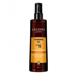 CelenesHerbalTanningOilAlleHuidtypesSPF15200ml