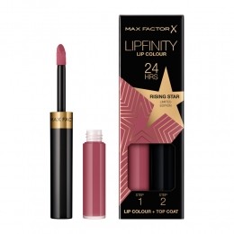 2xMaxFactorLipfinityLiquidLipstickLimitedEdition084RisingStar23ml