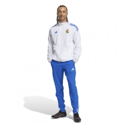 adidasRealMadridPresentatieTrainingspakFull-ZipEuropees2025-2026WitBlauw