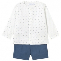 SetjesMayoral1249ConjuntobermudaycamisaestampadabebAzul