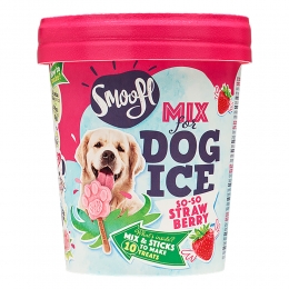 SmooflHondenIJsmixAardbei160gr
