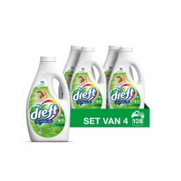 4xDreftVloeibaarWasmiddelOrigineel32Wasbeurten14liter