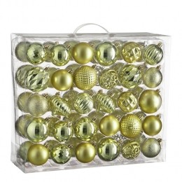 HouseofSeasonsKerstballenSet-60Stuks-Lichtgroen
