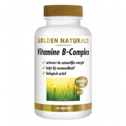 GratisVerzending2xGoldenNaturalsVitamineB-complexVegan180tabletten