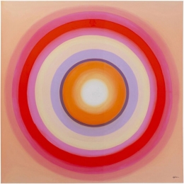 SchilderijTendency120x120cmcirkelsrozeKareDesign
