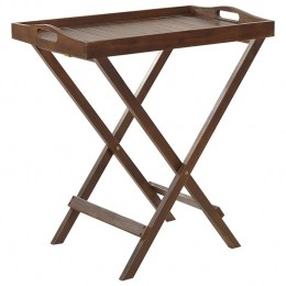 Beliani-AMANTEA-Tuintafel-Donkerehoutkleur-45x68cm-Acaciahout