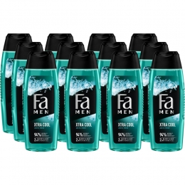 12xFaMenDouchegelenShampooExtremeCool250ml