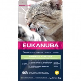 4xEukanubaAdultHairballControlKattenvoer2kg