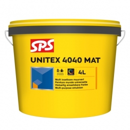 SPSUnitex4040MatMuurverf-RAL9010Zuiverwit-4L